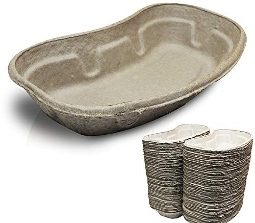 RE-GEN 100 Pack Pulp Disposable Kidney Dish Bowl 700ml | Made from Recycled Materials | Ideal for Holding a Wide Array of Medical Instruments