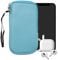 kwmobile Handytasche für Smartphones L - 6,5 - Neopren Handy Hülle Hellblau - Handy Tasche 16,5 x 8,9 cm Innenmaße