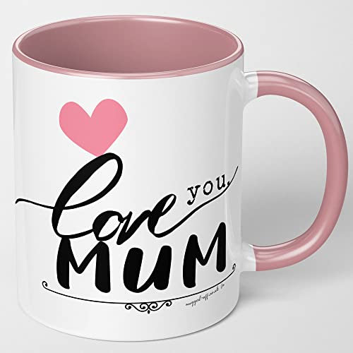 Love You Mum 11oz Pink Mug