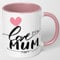 Love You Mum 11oz Pink Mug