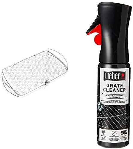 Weber Deluxe Grilling Basket - Stainless Steel BBQ Grilling Basket with Vented Design for Grilling Vegetables, Small Meat Portions, and Side Dishes - 40.6cm x 25.4cm