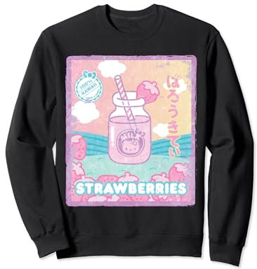 Hello Kitty Strawberry Milk Bottle Sweatshirt