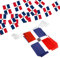 Anley República Dominicana Cuerda Bandera Banderines, Eventos Patrióticos 27 de Febrero Día de la Independencia Decoración Barras Deportivas - 33 Pies 38 Banderas