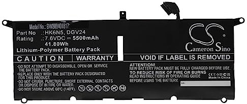 vhbw batteria compatibile con Dell Vostro 5390 notebook (5500mAh, 7,6V, Li-Poly)