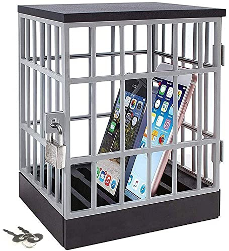 Fengirl Cell Phone Jail with Lock and Keys, Cell Phone Jail Lock Box,Smartphone Storage Gadget - Family Time, Party Fun Novelty Gift Idea