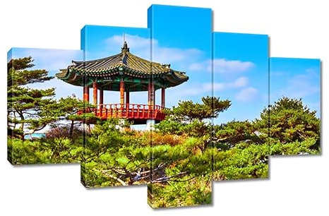 H7209M_PC5AA Gemälde auf Leinwand, 120 x 80 cm, Japan Orient Buddhismus