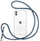 Vauki handyband für iPhone 11 Hülle mit Band Handyhülle Silikon Transparent zum Umhängen Stoßfest mit Kordel Necklace Schnur TPU Bumper Case,Blau