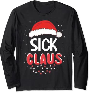 Sick Claus Weihnachtsmann Kostüm Outfit Langarmshirt
