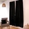 ED Enjoy Home Rideau Occultant, Passe Tringle, Noir, 90x210cm, 100% Polyester, Tissu Certifié Oeko-TEX, Collection Réglisse