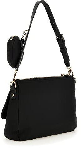 GUESS Damen Eco Gem Tote Bag, Schwarz, Einheitsgröße, Zeitgenössisch