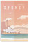 EWPLOREWASP Vintage Reiseposter Sydney Leinwand Kunst Poster Geschenk Wanddekoration Gemälde Poster Dekorative Poster
