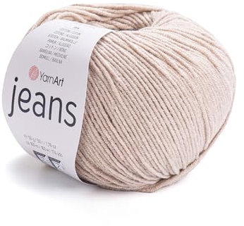 YarnArt Jeans Sport Filato 55% cotone, 45% acrilico, 1 matassa/gomitolo da 50 g, morbido filato di cotone per lavorare a maglia e amigurumi