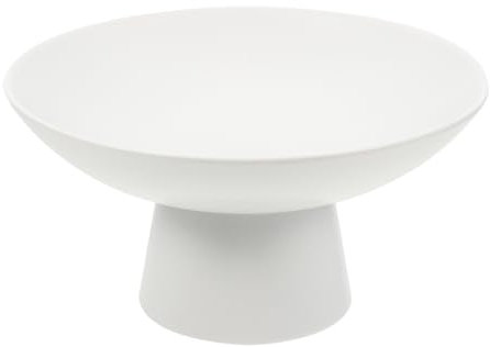 Operitacx Cuenco De Cerámica Con Pedestal Para Frutas Y Aperitivos Bandeja Decorativa Moderna Para Mesa Y Cocina Para Servir Postres Y Snacks