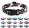 Suredoo Collier pour Chien, Motif Tendance avec Boucle à dégagement Rapide, Collier Classique en Nylon Réglable pour Petits, Moyens et Grands Chiens (L, Fleurs Rose Pâle)