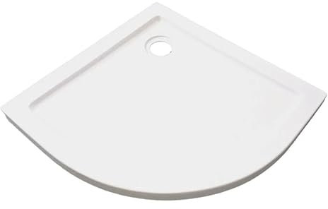 Piatto doccia rotondo acrilico STONE WHITE 80 x 80 cm