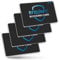 RFID Blocker Card 4 Pack, NFC Blocker Card, Contactless Card Protection, Against Data Theft RFID Card for Wallet/Purse