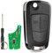 2 Buttons For Vauxhall Remote Key Fob For Vauxhall Astra H Key Zafira B Key PCF7941Chip 433Mhz (For Valeo system )