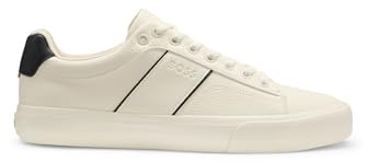 BOSS Herren Aiden Tenn Sneakers aus Kunstleder mit unifarbenen und genarbten Strukturen Größe