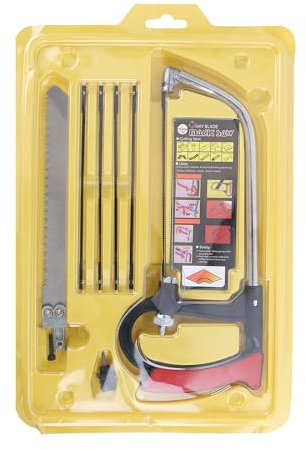 Ensemble De Scie À Métaux Mini Scie À Main Bois Set Avec Hss Lames Scie En Acier Scies À Main Multifonctions En Métal Pour Métal Verre Carrelage Bois,Scie Sauteuse, Scie À Branches, Scie À Main