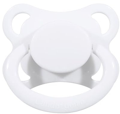 Landofgenie Großer Saugerschild Schnuller für Erwachsene Weiß