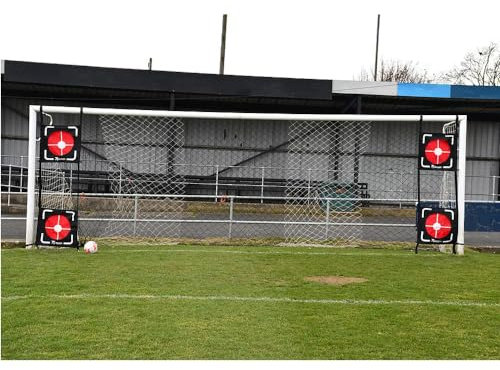 Loops 4x Full Size Football Net Top Bins Target Set Freekick Penalty Accuracy Training