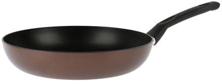 Sitram 713656 Poêle Aluminium Pressé EBENE Marron Ø 28 cm H 5,5 cm - Revêtement anti-adhésif Whitford Xylan sans PFOA, Manche thermorésistant soft touch - Tous feux dont induction