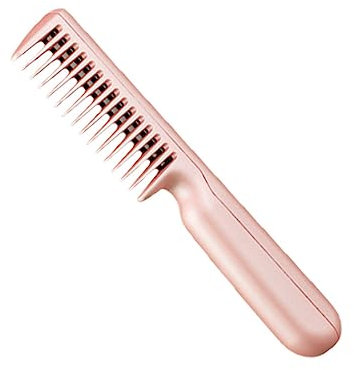 Healeved Brosse Lisseur Électrique Portable Usb Ajustable Pour Cheveux Lissage Rapide Et Boucles Appareil De Coiffure Rechargeable Rose Usage Voyage Hommes Et Femmes