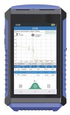 Glasfasertester Mit Touchscreen OTDR 980TEK-D26 1310 Nm 1550 Nm 26/24 DB Testbereich 100 Km OPM OLS VFL Reflektometer,Genaue Identifizierung(SC APC Connector)