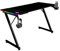 MARSGAMING MGD-X120RGB, Scrivania Gaming Ergonomica, Illuminazione ARGB con Telecomando, Fibra di Carbonio, Tappetino XXL, Supporto Cuffie e Bevande, Gestione Cavi, Scrivania Gaming 120x60cm, Nero