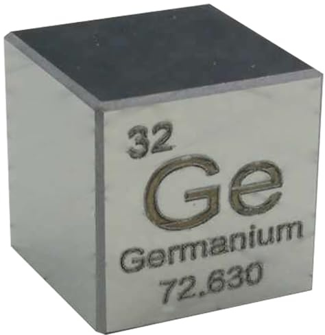 TIHONORI 10mm Element Würfel - Periodensystem der Elemente Sammlung - Seltene Erden Metalle,Germanium ge