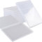 MAKTSAM 8 PCS A4 Plastic File Box, Clear A4 Paper Holder Plastic Scrapbook Paper Storage Boxes with Snap and Lids, Portable A4 Project Case for Magazines, Documents, 30.5 x 22.3 x 2.2cm