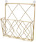 Cabilock Magazine Display Rack Wandmontierter Zeitungsständer Aus Robustem Metall Eleganter Zeitschriften-Organizer Für Bücher Und Dokumente Design Für Zuhause Und Büro