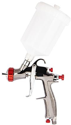 Spritzpistole, R500 Spritzpistole Spritzpistole Autolack Spritzpistole 1,3 mm 600 cc Airbrush Spritzgerät Wasserbasierte Luftspritzpistole(R500)