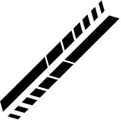 Auto Aufkleber für Ford Maverick XL XLT Lariat 2022, Seitenstreifenaufkleber Racing Sport Vinyl Aufkleber Dekoration