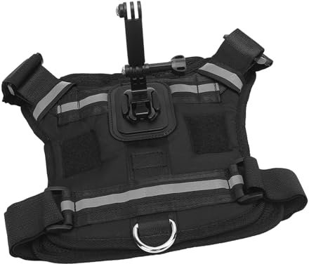 Hundekabelbaumhalterung für Actionkamera Nylon Brust und Rückenfixierung Haustierkabelbaum Kamera -Montageweste für Große Mittelgroße und Kleine Hunde