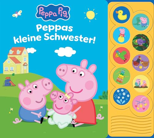 Peppa Pig - Peppas kleine Schwester! - Interaktives Pappbilderbuch mit 10 lustigen Geräuschen
