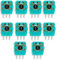GAOFESA Lot de 10 joysticks analogiques 3D pour joystick de rechange