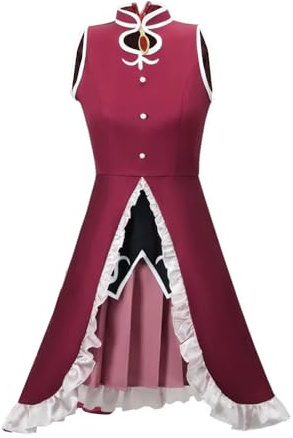 DEXSHUN Sakura Kyouko Cosplay Anime Kostüm Kleid Halloween Karneval Fasching Party Kostüm Zubehör Requisiten
