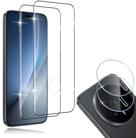 HidWee Schutzfolie kompatibel mit Honor Magic 8 Pro für Panzerglas, 2 Stück 3D Schutzglas & 2 Stück Kamera Schutzfolie, 9H Härte Displayschutz, HD Anti-Bläschen Panzer Schutz Glas
