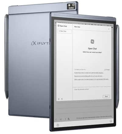 iFLYTEK AINOTE Air 2 - E Ink Writing Tablet 8.2 pollici con pennino, AI Voice-to-Text Notebook, 17 lingue Trascrizione & 12-Language Translation, LLM Meeting Recorder, Cloud Digital Notepad