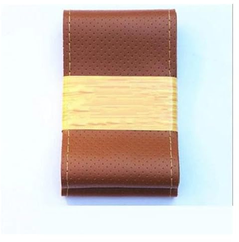 Lenkradabdeckungen Auto-Lenkabdeckung 36 38 40 cm Rad Weich rutschfest 4 Farben Zur Auswahl(38cm Brown)