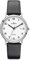 Dugena Herren-Armbanduhr 4460727 Zenit, Quarz, weißes Zifferblatt, Edelstahlgehäuse, Saphirglas, Lederarmband, Dornschließe, 3 bar