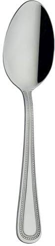 Grunwerg Bead Dessert Spoons DSBDR, 18/0 Stainless Steel, Set of 12