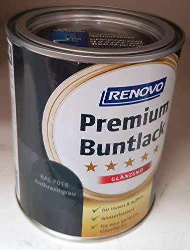 375 ml RENOVO Premium Buntlack glaenzend, 7016 anthrazitgrau