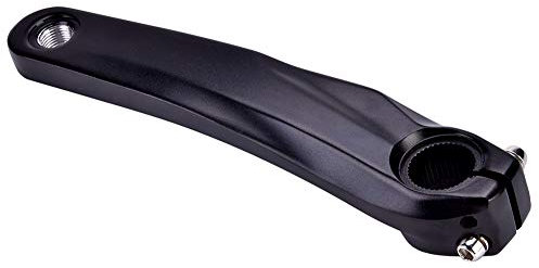 Germerse Fahrradkurbelarm für 590 610 SLX XT XTR Kurbelgarnitur, Ersatz linker Kurbelarm für Aluminiumlegierung für MTB Road Mountainbike(Schwarz)