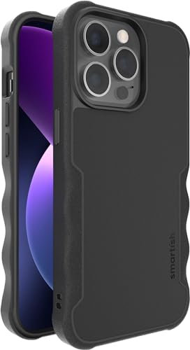 Smartish Funda Protectora para iPhone 13 Pro, Gripzilla Compatible con MagSafe, Resistente y Resistente, Funda Delgada blindada con protección contra caídas, Color Negro