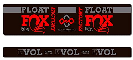 STAR SAM Aufkleber für Fox Float DPS 2020, Rot, 1 cm