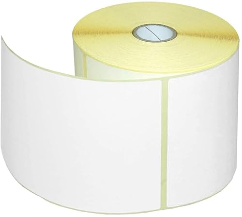 Netuno 10 Rollen Thermo-Etiketten 100 x 150 mm 500 Stück Versandetiketten mit Perforation permanent haftend selbstklebende Etiketten für Thermodrucker Logistik Papieretiketten Thermodruck 10 x 15 cm