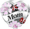 LANBEIDE Sterling Silber Mom Charms, Liebe Herz Marienkäfer Käfer Blume Emaille Charms für Pandora Armband Halskette Geschenke für Frauen