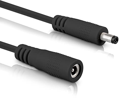 InLine - DC Verlängerungskabel, Universal Netzteil Verlängerungskabel für LED Streifen, Überwachungskameras, Drucker, Router, Switches uvm., DC Stecker/Buchse 4,0 x 1,7mm, schwarz, 2m
